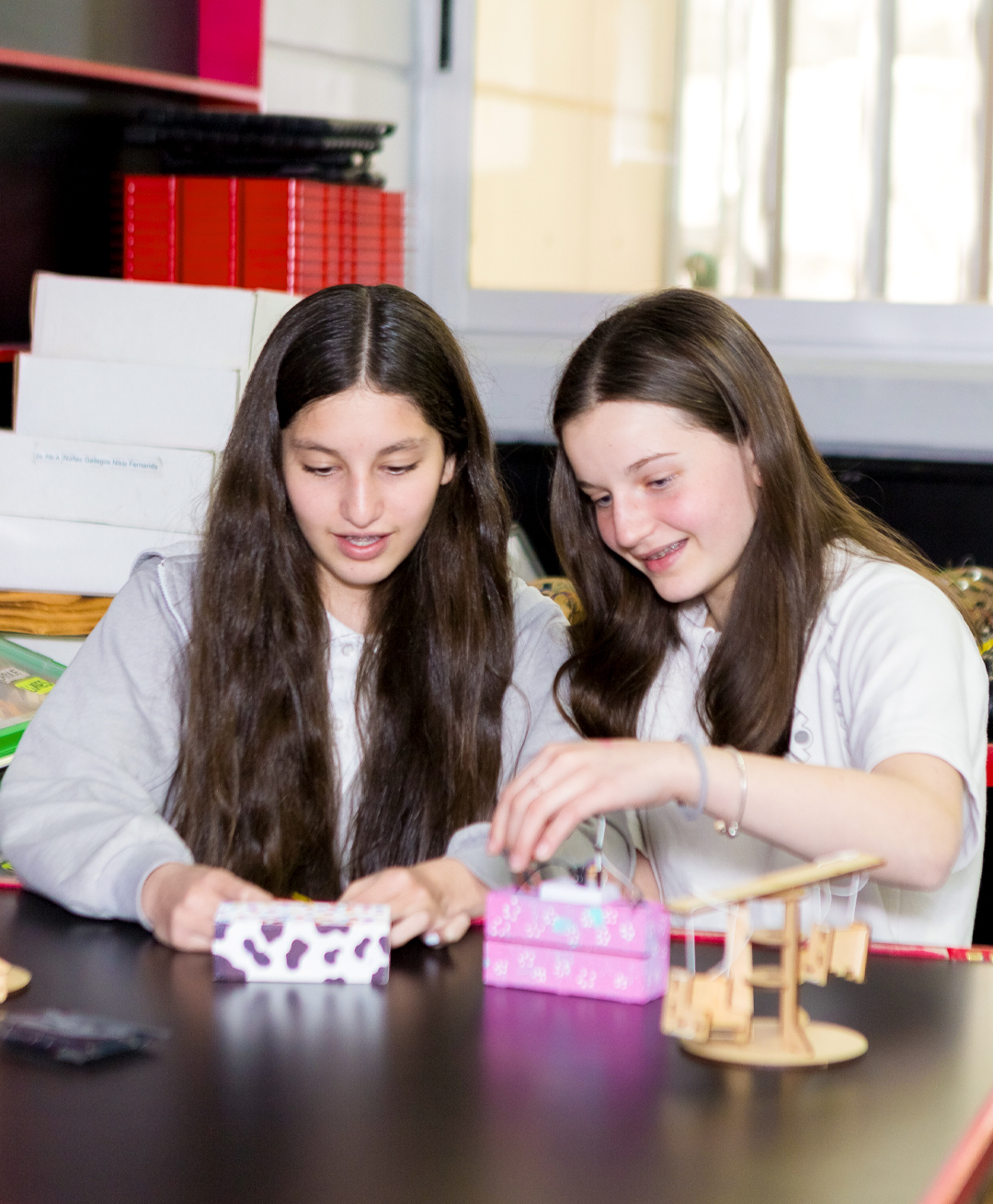 Alumnas en escuela Olinca, escuela privada cdmx